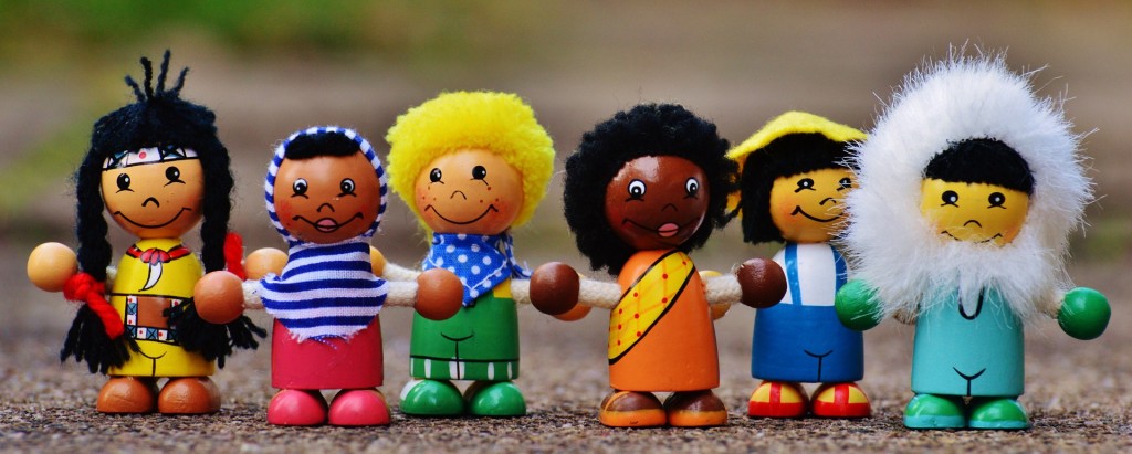 wooden dolls from different cultures