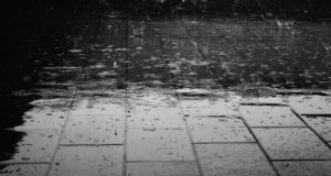 rain on pavement