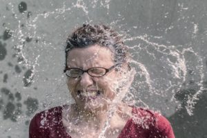 Woman Splashed with Water
