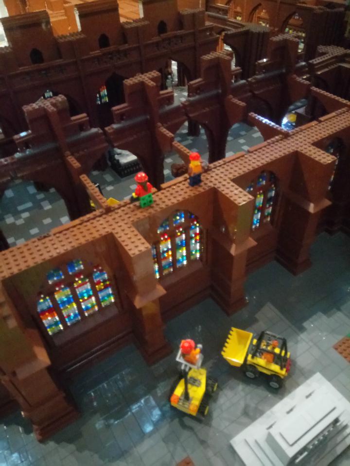 Lego model of Chester cathedral