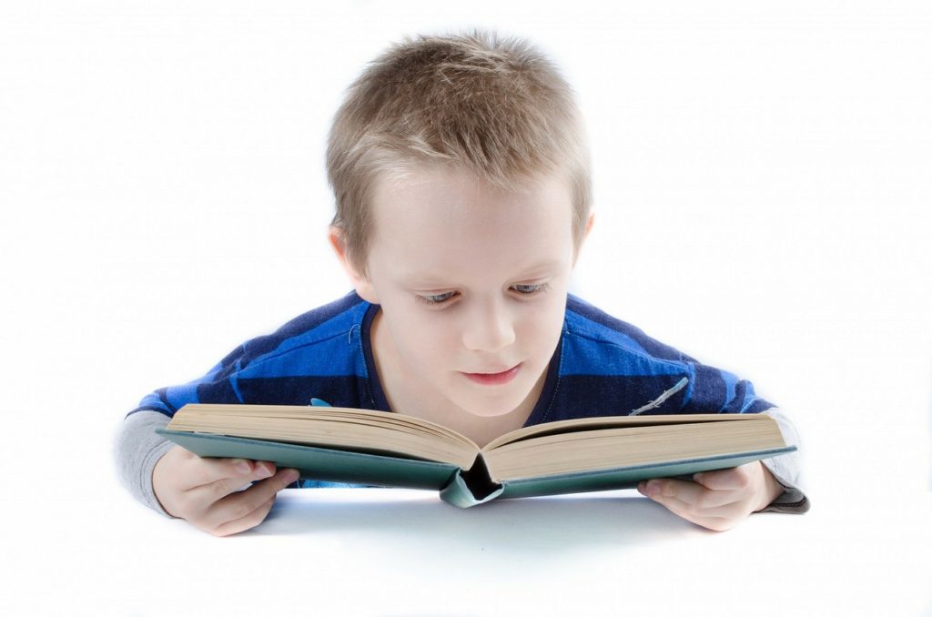 Boy reading