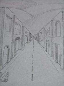 One point perspective