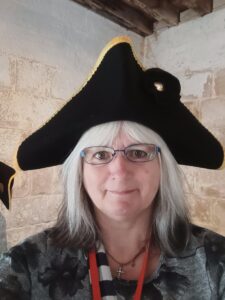 Janet Wilson in a museum