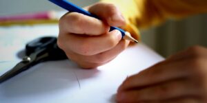 Child writing